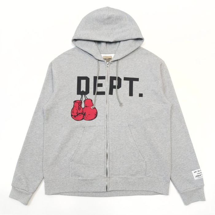 [Big & Tall for weights up to 260 lbs]1:1 quality version Boxing Gloves Big Logo Zipper Hoodie 2 colors