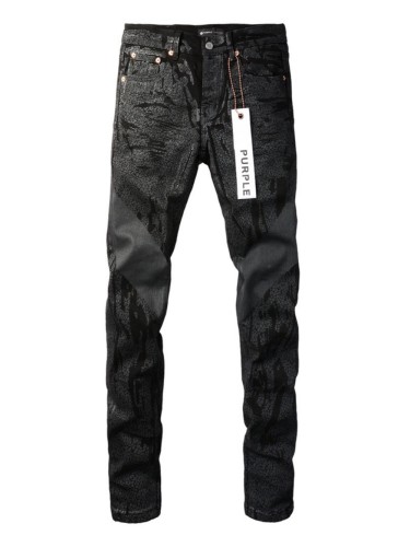 1:1 quality version Black Layered Floral Jeans