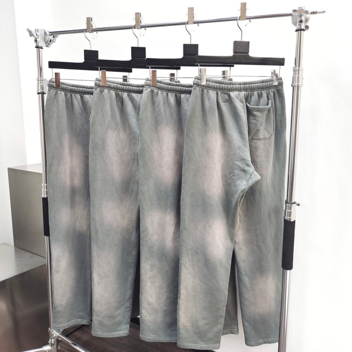 1:1 quality version Green and Black Logo Washed Version Hoodie & Pants Set with NFC tag