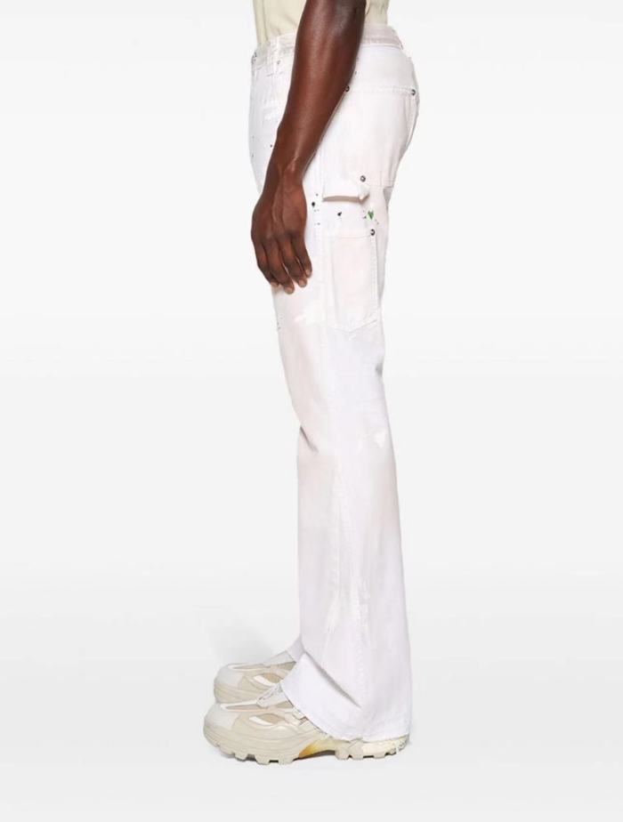 1:1 quality version Pleated Splash Inked Back Pocket Monogrammed Work Pants