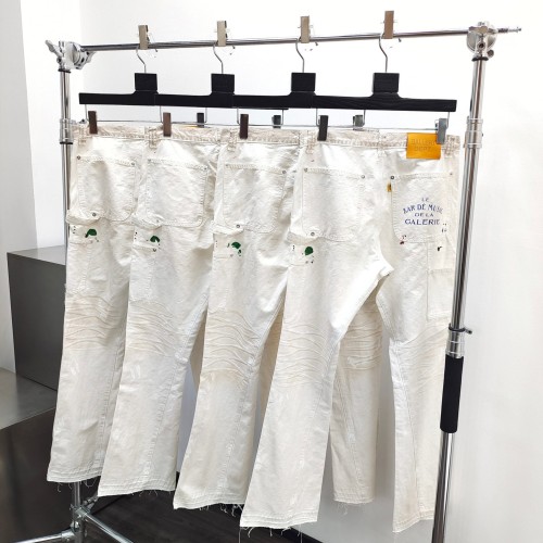1:1 quality version Pleated Splash Inked Back Pocket Monogrammed Work Pants