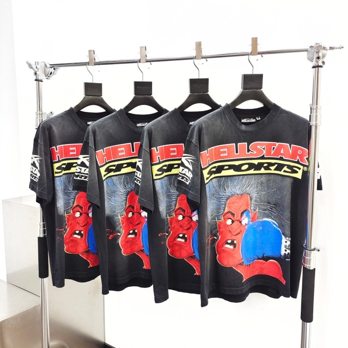 [Big & Tall for weights up to 260 lbs]1:1 quality version Boxing KO Pattern Print Tee with NFC tag