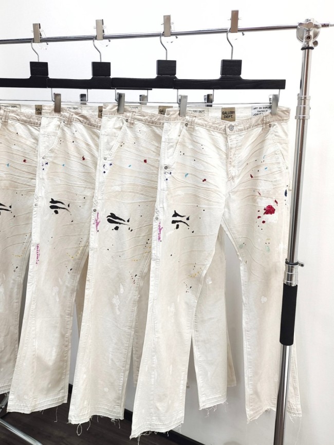 1:1 quality version Pleated Splash Inked Back Pocket Monogrammed Work Pants