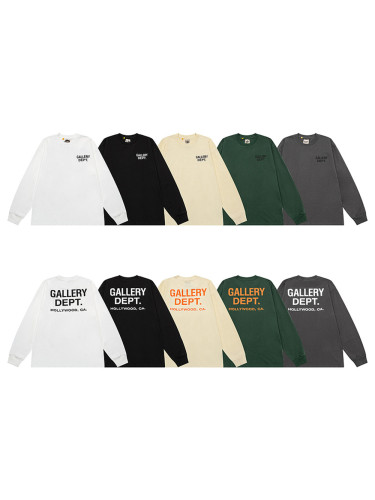 Basic front and back monogrammed long sleeve t-shirt 5 colors