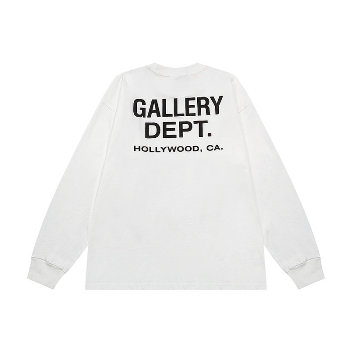 Basic front and back monogrammed long sleeve t-shirt 5 colors
