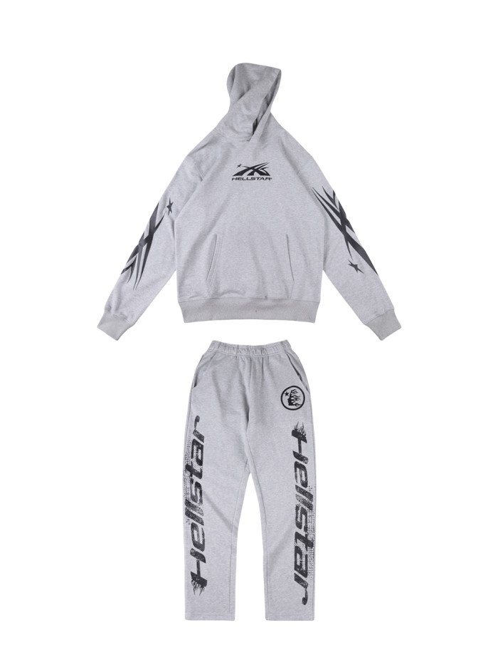 1:1 quality version Solid Color Basic Logo hoodie & pants set