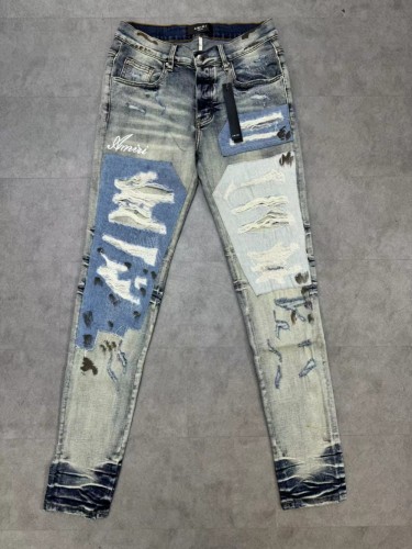 [buy more save more] 1:1 quality version Monogrammed embroidered vandalized patchwork jeans