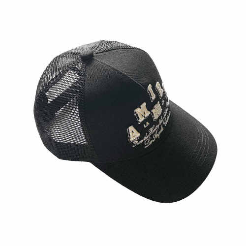 Cubic Apricot Embroidered Letter Mesh Duck Cap 2 colors