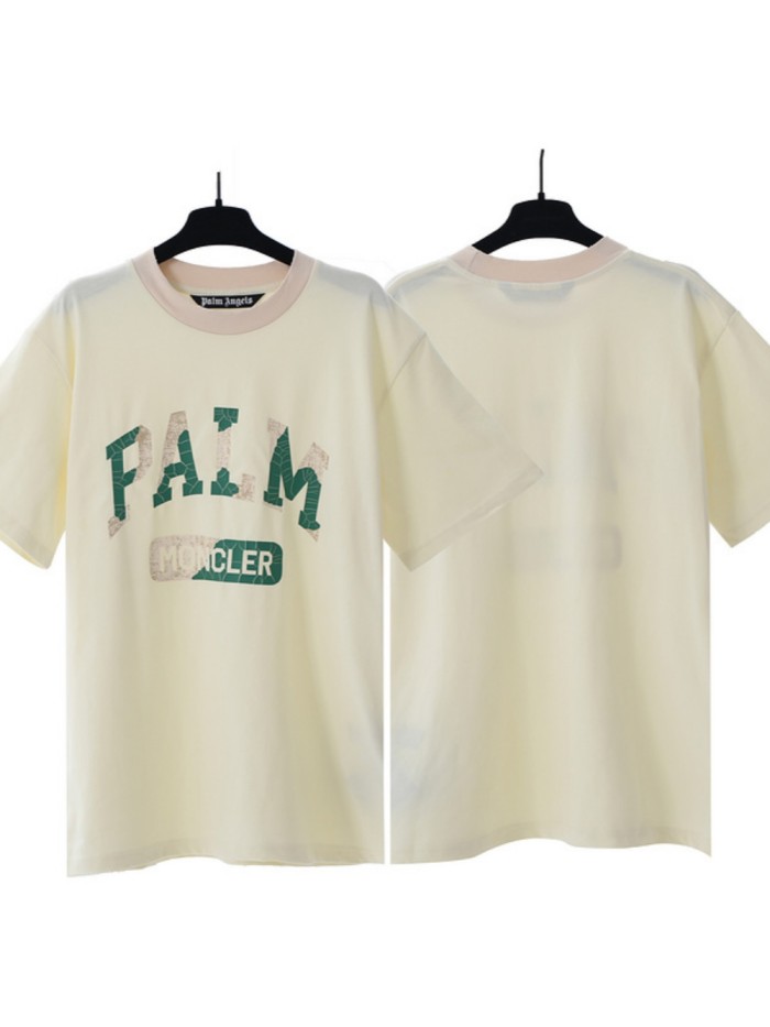 Cracked color letter tee