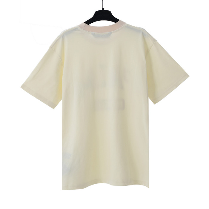 Cracked color letter tee