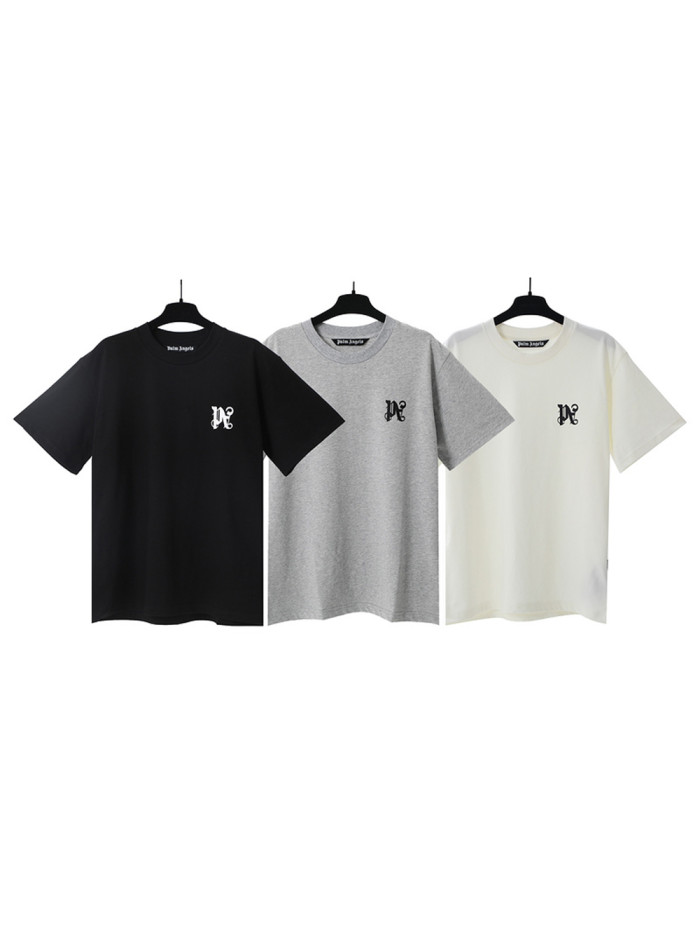 Solid Color Small Logo Print tee 3 colors
