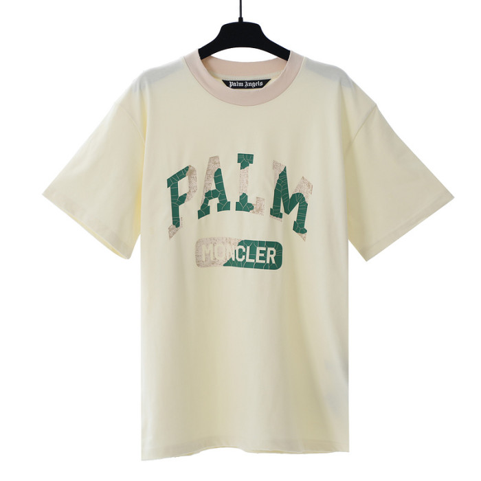 Cracked color letter tee