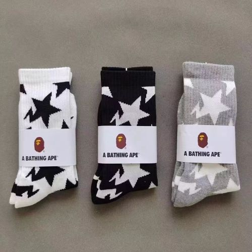 Lightning Pentagram Alphabet Sport Socks 3 colors