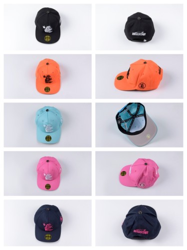 Big Logo Embroidery Adjustable Flat-brimmed Hat 5 colors