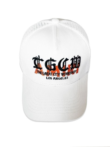 Simple Sanskrit Letter Embroidery Breathable Mesh Cap
