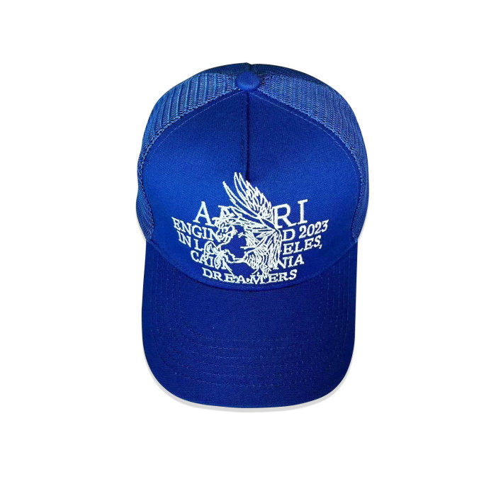 [50% Off]Amiri Pegasus Slogan Embroidered Mesh Duck Cap 4 colors 26815192