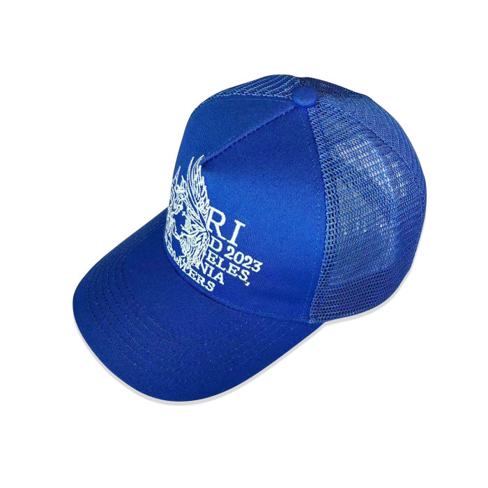 [50% Off]Amiri Pegasus Slogan Embroidered Mesh Duck Cap 4 colors 26815192