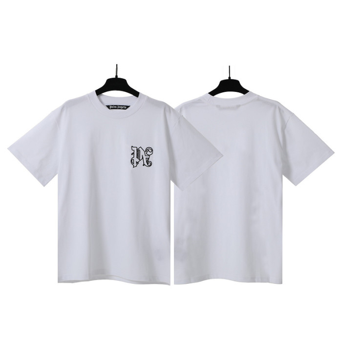 Inverted chest letter PA embroidery tee 2 colors