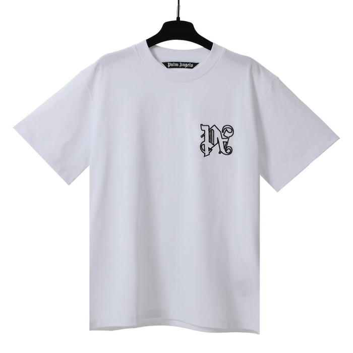 Inverted chest letter PA embroidery tee 2 colors