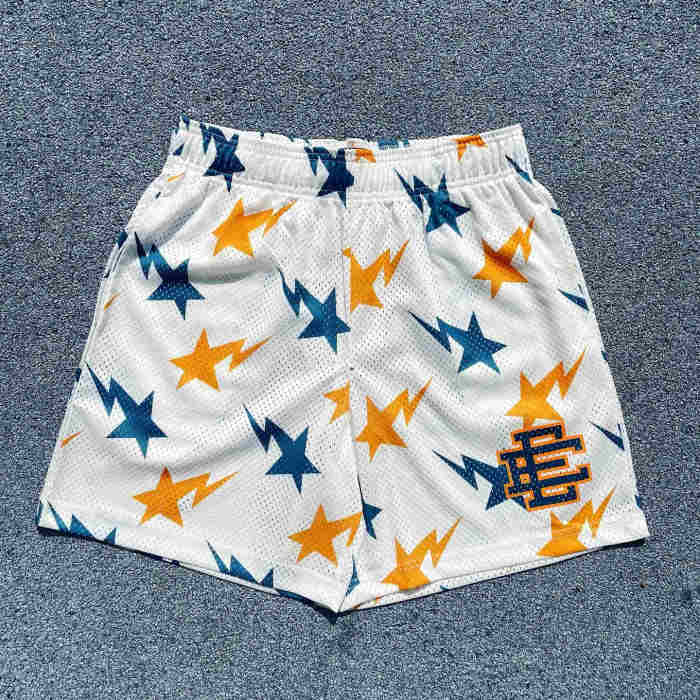 1:1 quality version  All-over Lightning Star Logo Print Shorts 6 colors