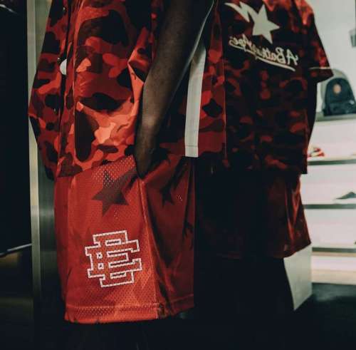 1:1 quality version  All-over Lightning Star Logo Print Shorts 6 colors