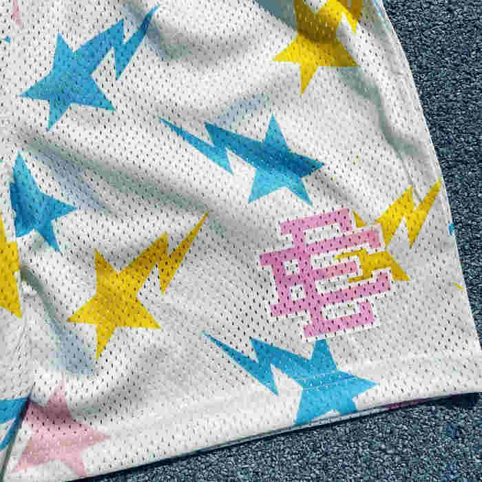 1:1 quality version  All-over Lightning Star Logo Print Shorts 6 colors