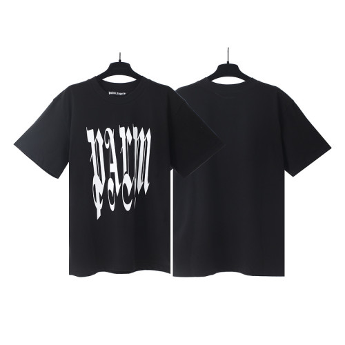 Gothic style chest large letter print tee 2 colors