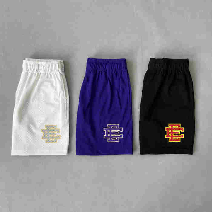 1:1 quality version Wrap-around two-color logo mesh breathable shorts 7 colors