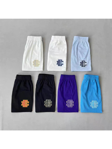 1:1 quality version Wrap-around two-color logo mesh breathable shorts 7 colors