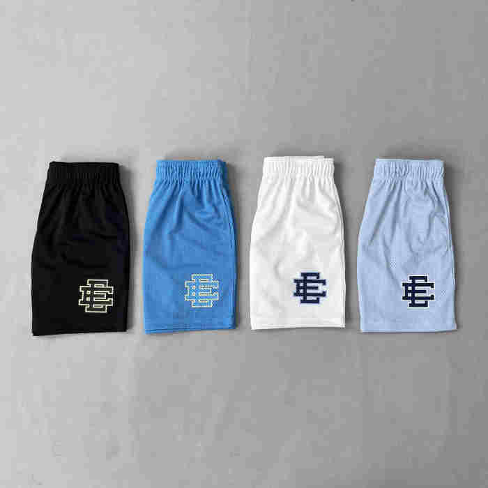 1:1 quality version Wrap-around two-color logo mesh breathable shorts 7 colors