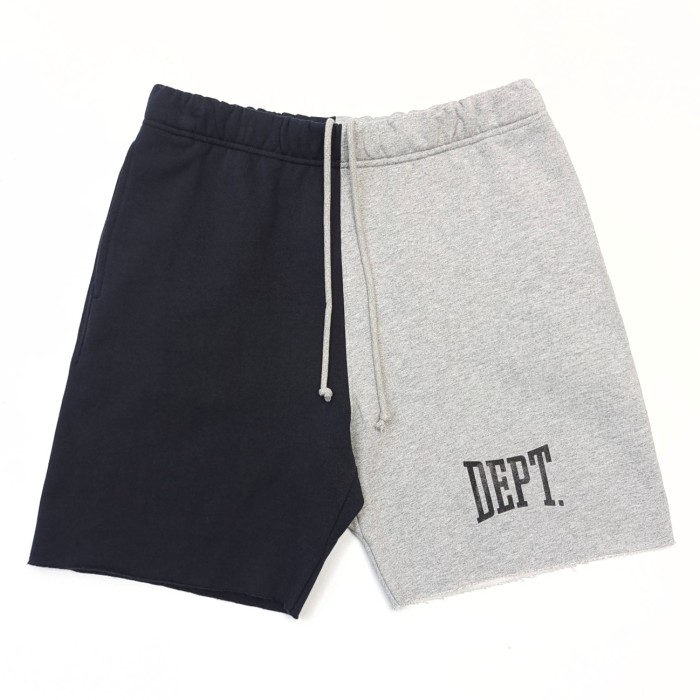 [Big & Tall for weights up to 260 lbs]1:1 quality version Two-color patchwork monogrammed drawstring shorts