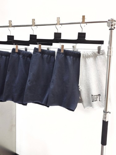 1:1 quality version Two-color patchwork monogrammed drawstring shorts