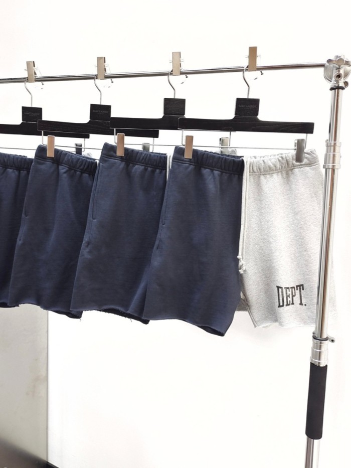 [Big & Tall for weights up to 260 lbs]1:1 quality version Two-color patchwork monogrammed drawstring shorts