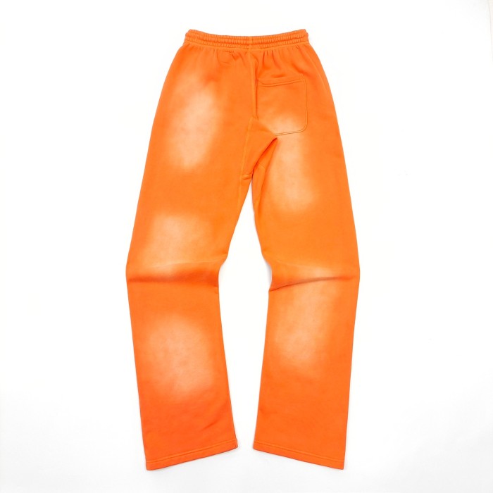 1:1 quality version Back Big Logo Washed Orange hoodie & pants set with NFC tag