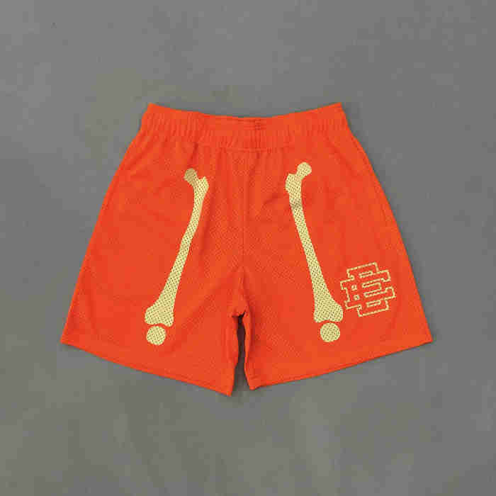 1:1 quality version Leg Bone Print Logo Shorts 3 colors