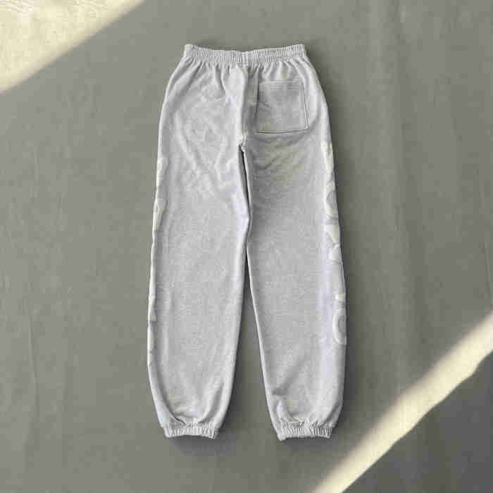 1:1 quality version Gray Alphabet Big Star Foam Print  Hoodie & Pants Set