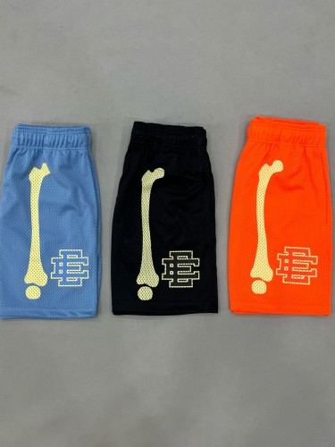 1:1 quality version Leg Bone Print Logo Shorts 3 colors