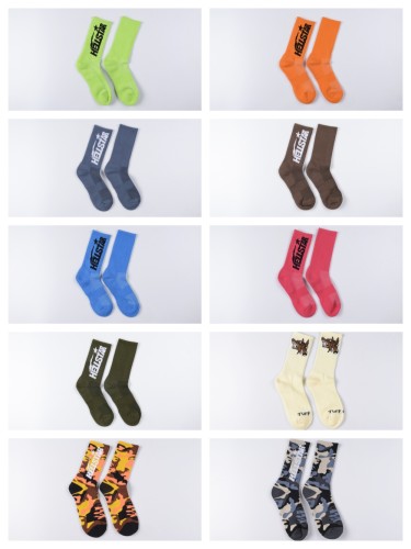 Classic monogrammed logo sports mid-calf socks 10 colors