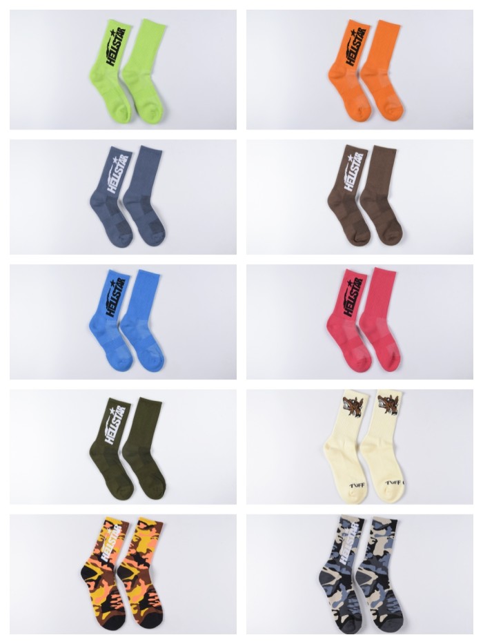 Classic monogrammed logo sports mid-calf socks 10 colors