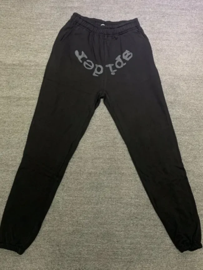 [buy more save more] Young Thug Sp5der Black letters black pants