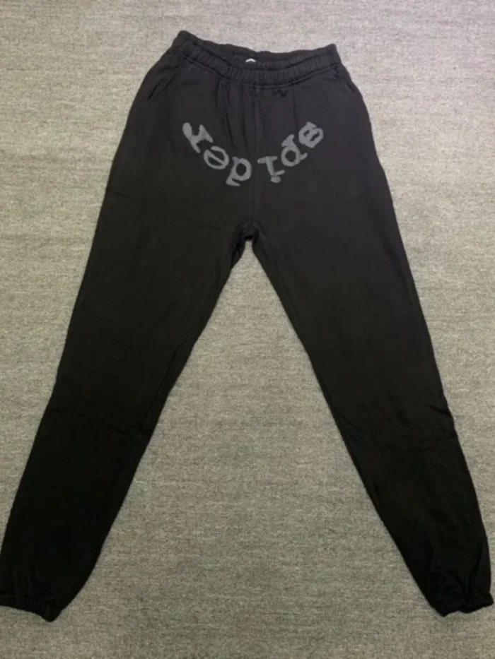 [buy more save more] Young Thug Sp5der Black letters black pants