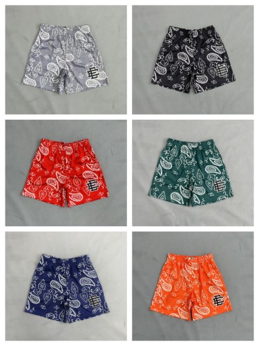 1:1 quality version Printed Cashew Flower Logo Shorts 6 colors