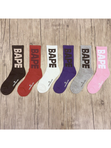 Towel Bottom Large Letter Sports Cotton Socks 6 colors
