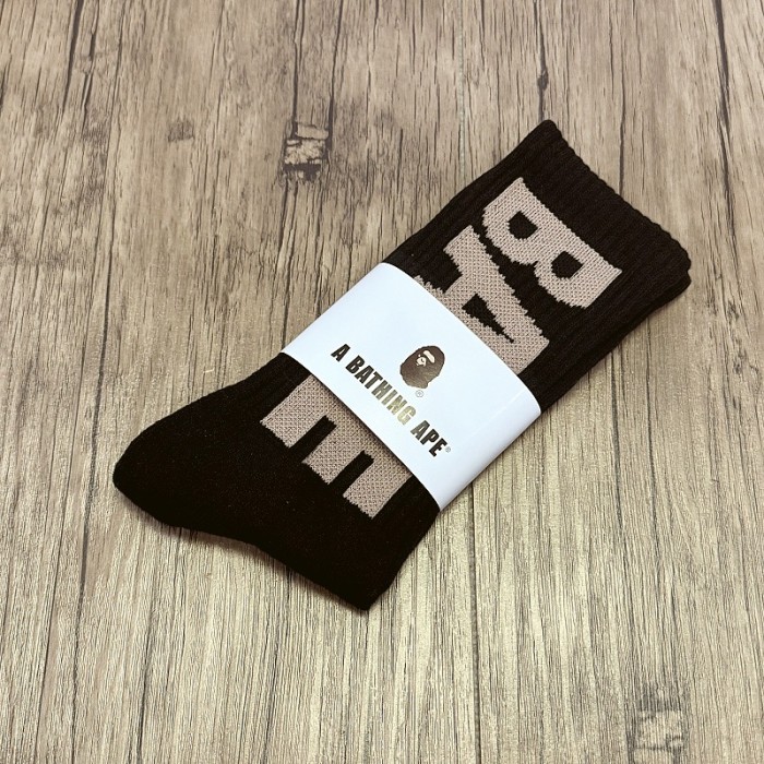 Towel Bottom Large Letter Sports Cotton Socks 6 colors