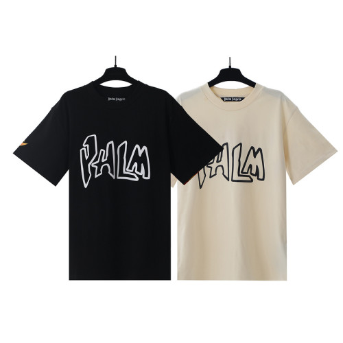 Cartoon Letter Back Burning Flame Print tee 2 colors