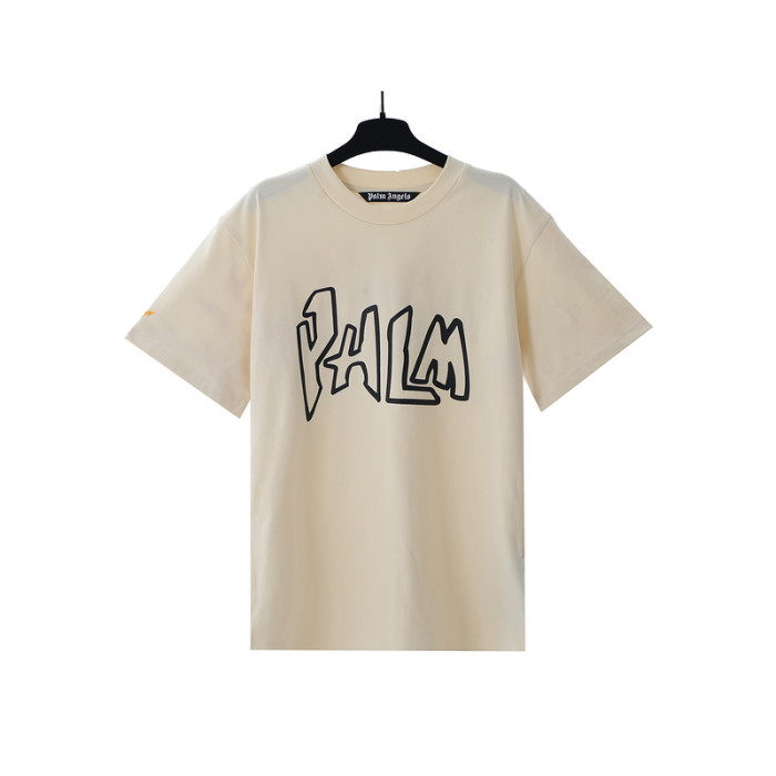 Cartoon Letter Back Burning Flame Print tee 2 colors