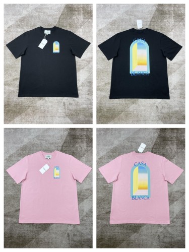 [50% Off]Casablanca 1:1 quality version Back Colorful Arch Printed tee 2 colors 26848332