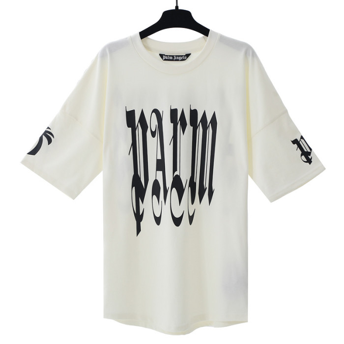 Reversible Gothic Letter Print tee 2 colors