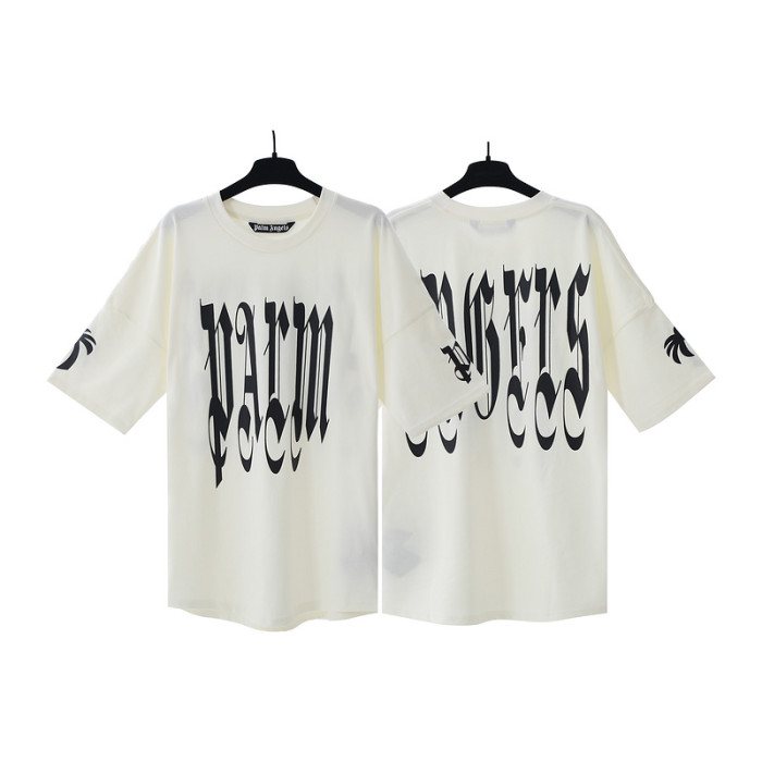Reversible Gothic Letter Print tee 2 colors