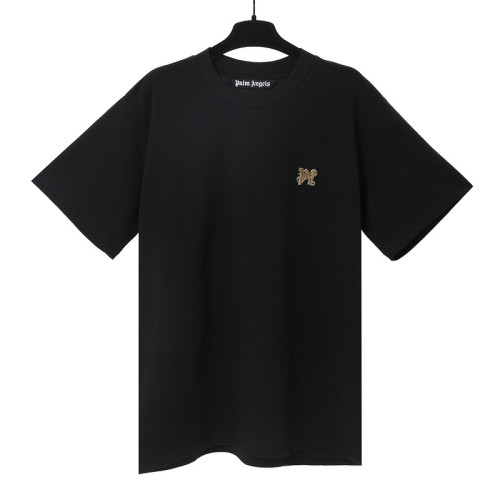 Embossed applique small logo tee